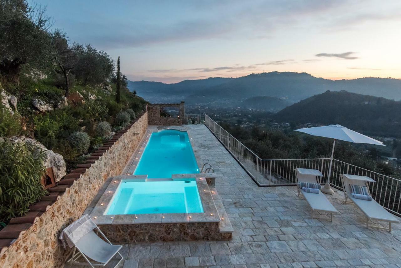 Charming Farmhouse In The Hills, Private Pool, Sea View, Dream Panorama Camaiore Eksteriør billede